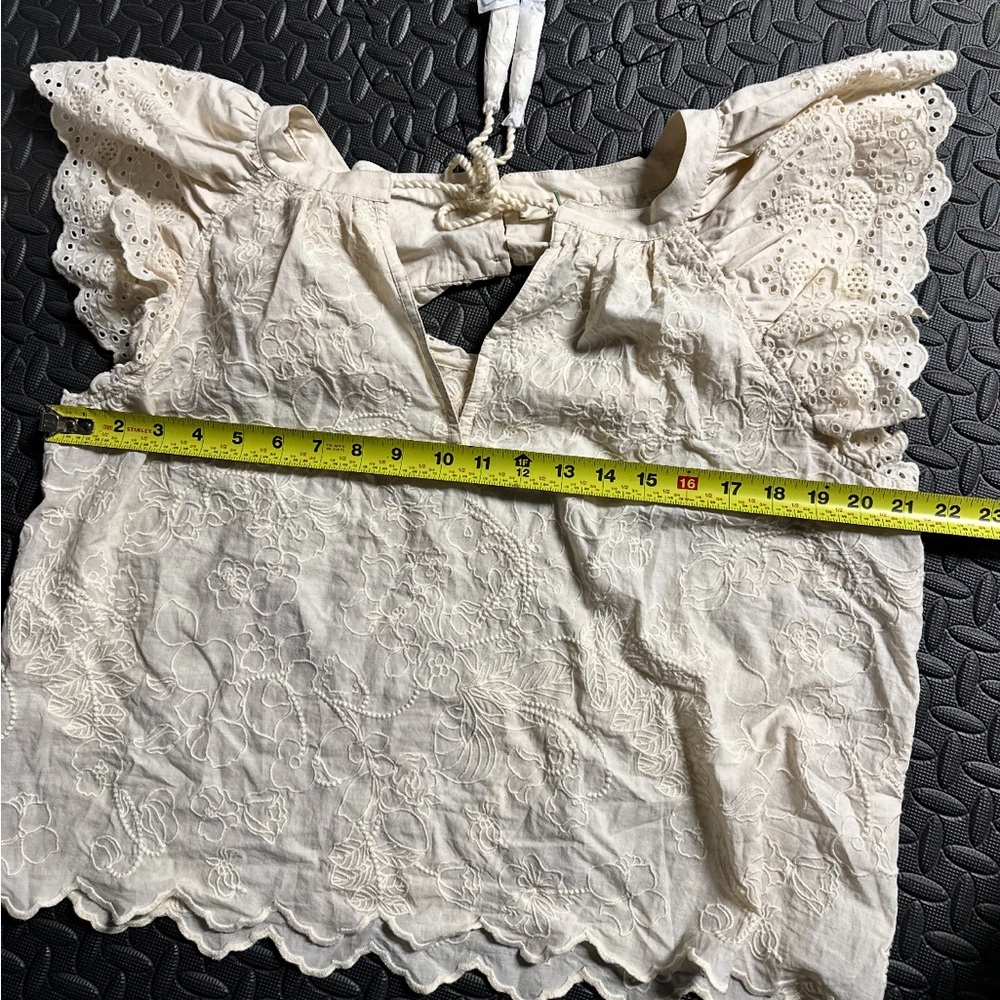 NWT AE77 (American Eagle Luxe collection) Eyelit Blouse - Picture 5 of 5